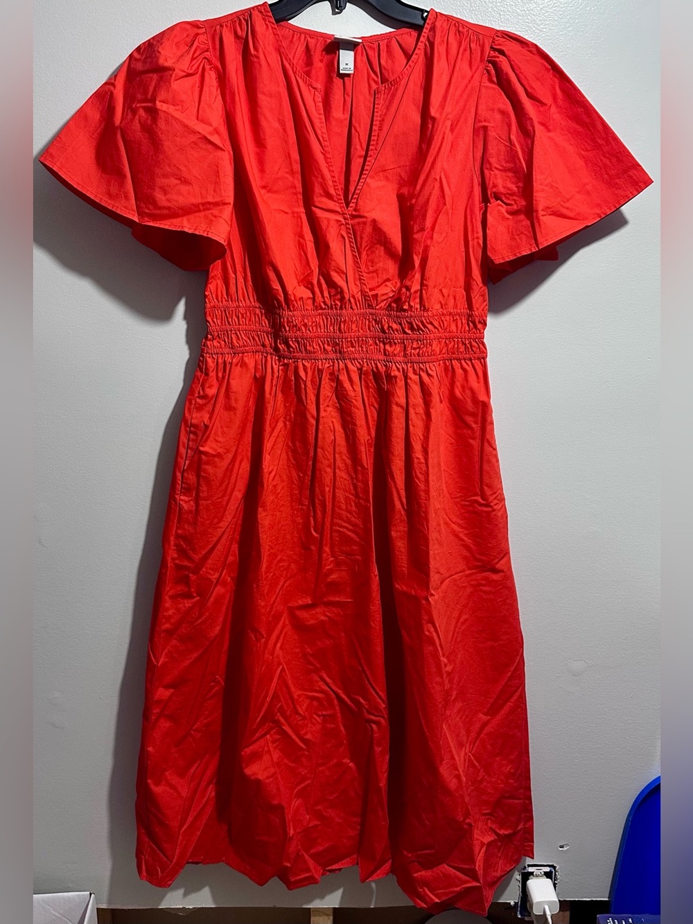 a new day Red V-Neck Sleeveless Dress Size M (1238)